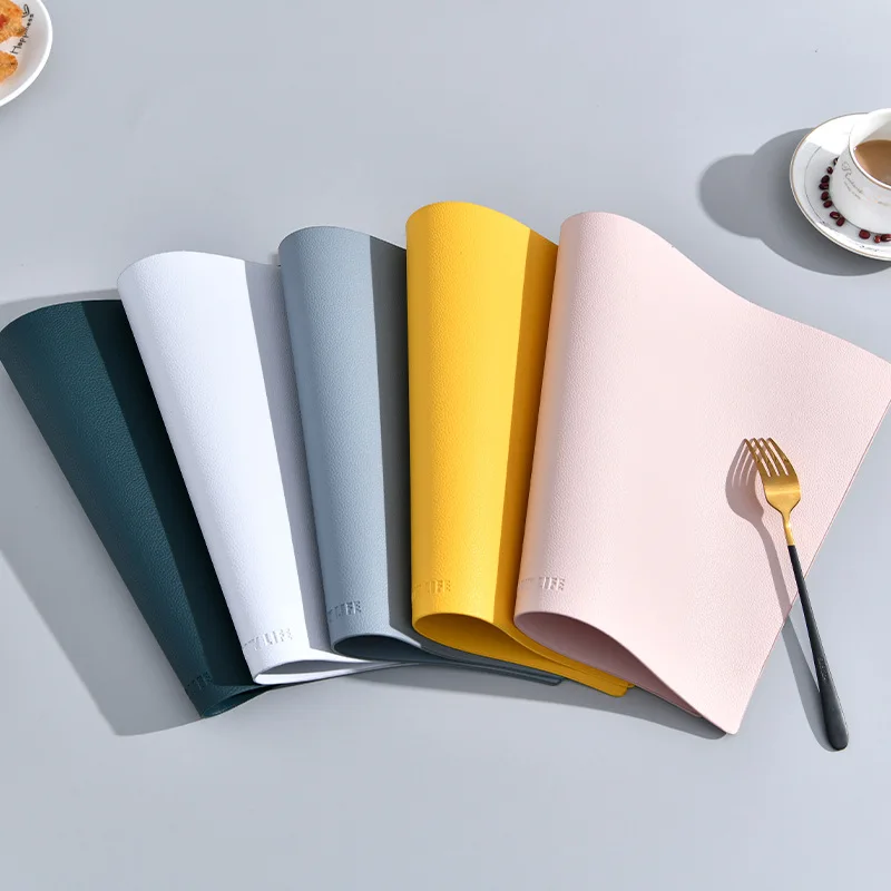 Waterproof drink coasters Eco-Friendly placemat table mat kitchen table cup mat table placemats Insulation Non-Slip Placema