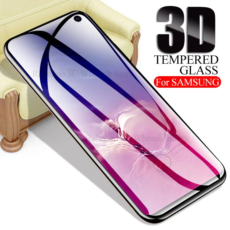 3D изогнутое закаленное стекло для samsung galaxy s10 s9 s8 plus S6 S7 Edge note 8 9 защита экрана на s 10