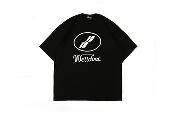 

2020ss Collection Oversized We11done T-SHIRT Men Women Basic Tops Tees Welldone Cotton Roun Neck T-Shirt