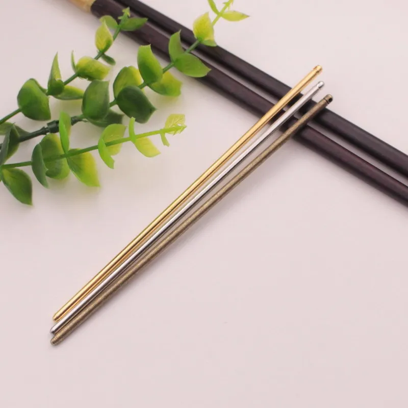 125mm Iron Single Bore Hair Stick Ancient Costume Hairpin Material Hairpin Straight Hairpin DIY Jewelry Accessories