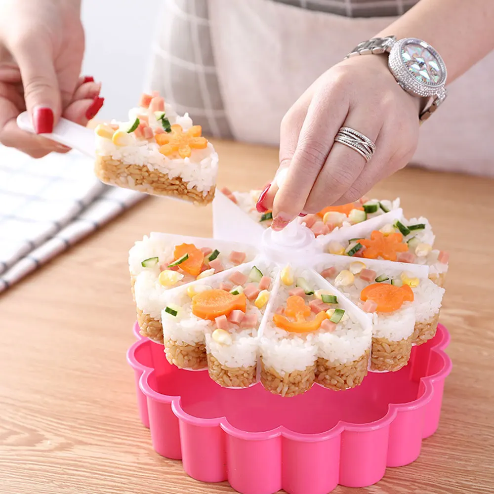 Cake Pan Set Sushi Mold Food Grad PP Material Triangle Cakes Mould Muffin Baking Fondant Rice Ball Kitchen Tools | Дом и сад