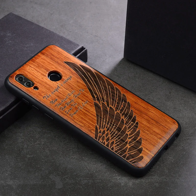 Деревянный ящик для huawei mate 10 20 30 P20 30 Lite Pro Honor 10 20 8X Max 9X Nova 4 5 натуральное дерево TPU чехол для телефона s задняя крышка - Цвет: TS