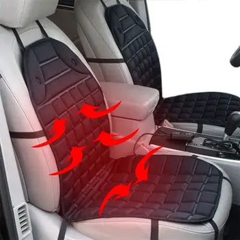 

Comfortable Seat Cushion Heated Breathable Warmer Control Storage Bag Car Seat Cushion Black 12V Auto Seat Cushion