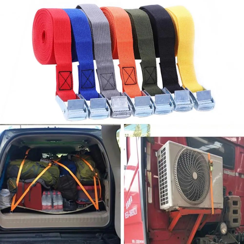 300CM Buckle Tie-Down Belt Cargo Straps for Car motorcycle Ratchet Strap 250 Lbs Strength for Luggage Bag