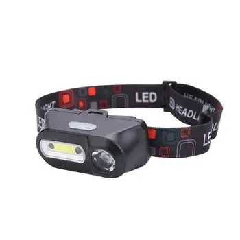 

Portable XPE+COB LED Headlight 6 Modes Wave Induction Headlamps Flashlight Torch for Outdoor Camping Fishing Adventure