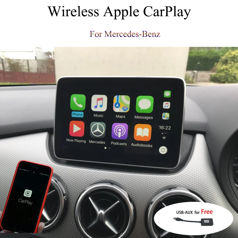 Смарт коробка Carplay для Mercedes G W463 Mirror Link интерфейс Поддержка GPS Waze IGO телефонный