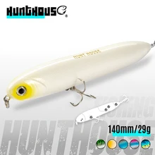 Hunthouse – leurre flottant à son fort pour la pêche en surface, appât artificiel idéal pour le lancer longue distance, le brochet ou le Chatterbeast, 140mm, 29g, WTD