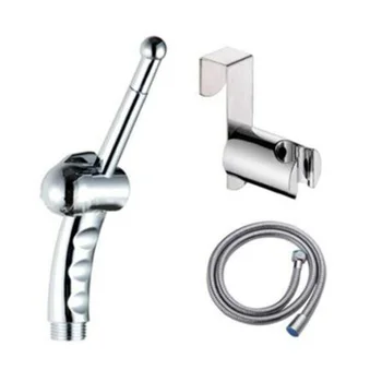 

1.5m Hose Bidet Sprayer Holder Toilet Jet Cleaner Portable Double Outlet