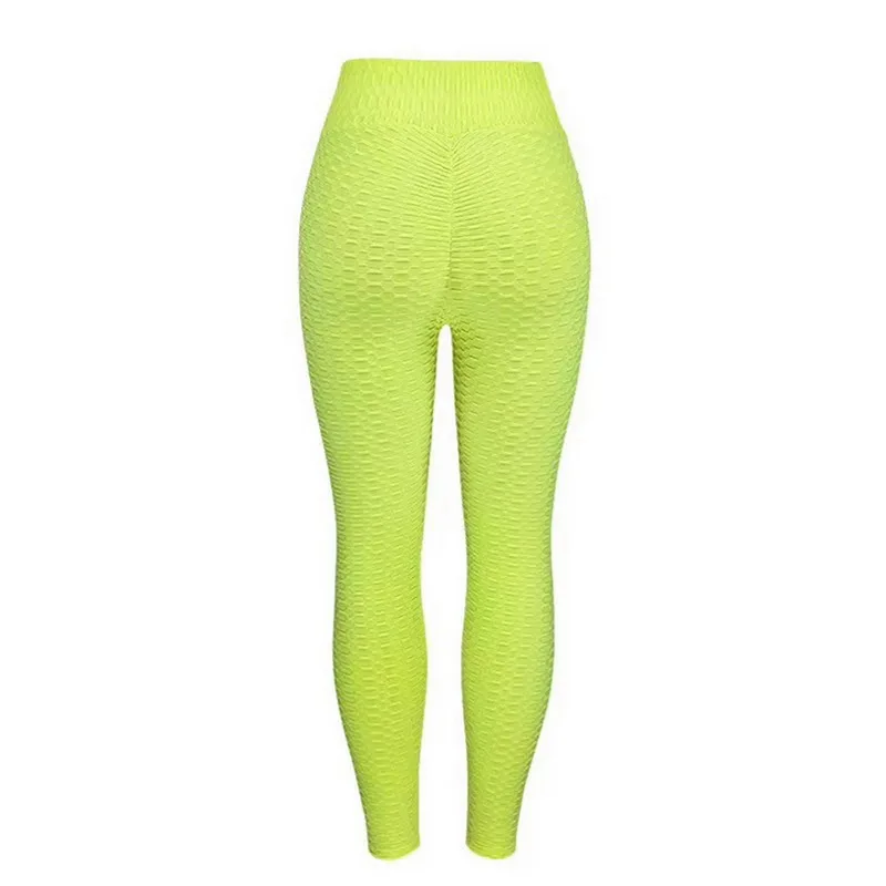 Пикантные Для женщин леггинсы штаны для тренировок Легинсы mujer облегающие гимнастические трико для тренажерного зала с высокой талией, для фитнеса Костюмы бега с коротким рукавом, модные брюки - Цвет: green