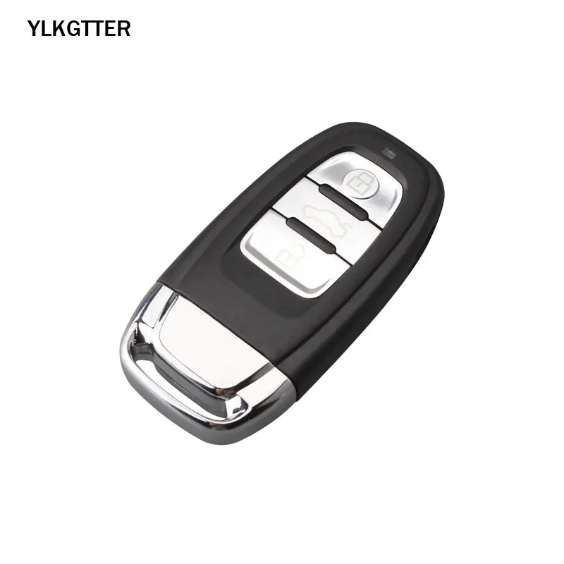 YLKGTTER 315 МГц умный дистанционный ключ костюм для Audi A4/S4/RS4/A5/S5/RS5/A6/A7/A8/Q5 2009+ с PCF7945 чип бесключевая система входа - Цвет: Черный