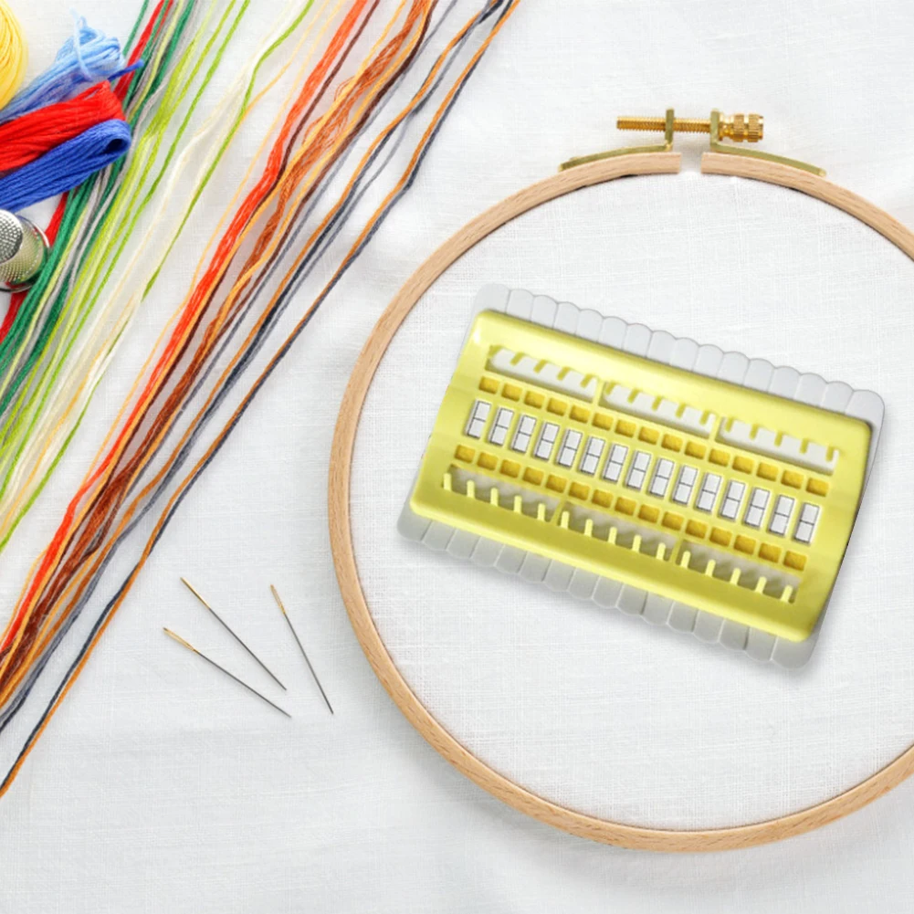 Cross Stitch Row Line Tools 30-Bit Embroidery Floss Thread Organizer (4)