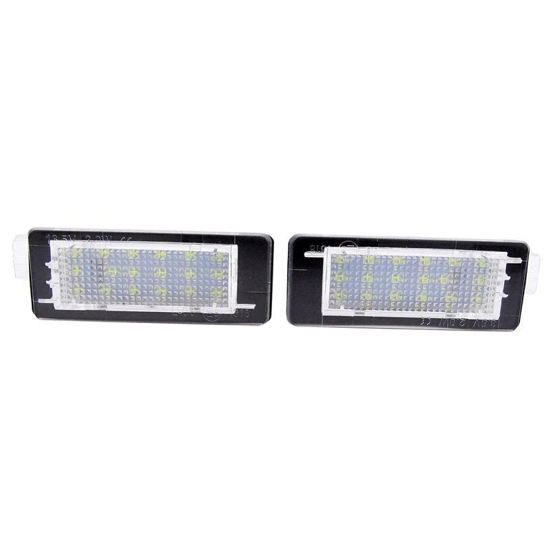 2 шт. 18SMD светодиодный номерной знак для Renault Espace IV Scenic II III Laguna Fluence Captur Modus FL Dacia Duster Lodgy