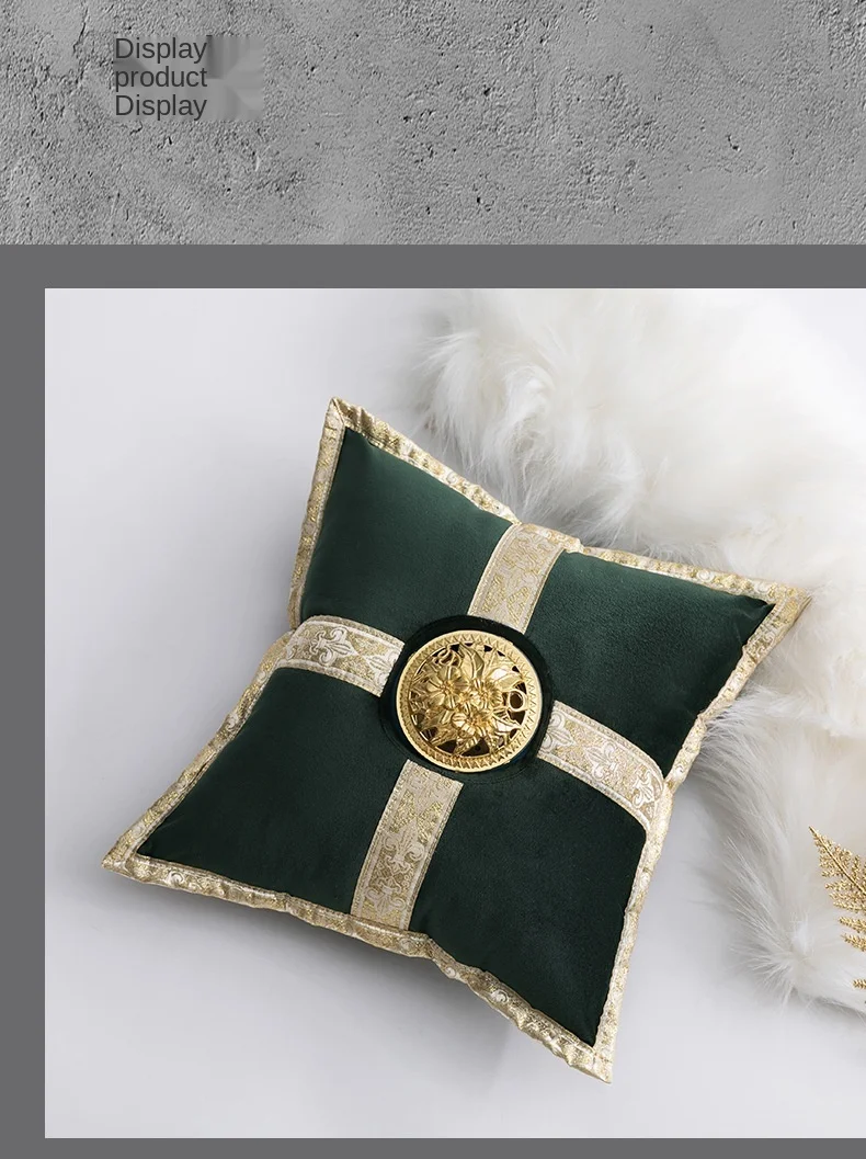 Middle East Luxury Ceramic Incense Burner Pillow in golden cushion design