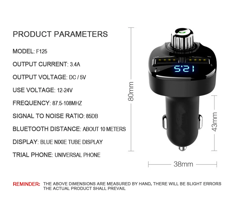 Bluetooth FM передатчик для автомобиля Fm модулятор Handsfree держатель телефона беспроводной радио адаптер автомобильный комплект 2USB Быстрая зарядка 2.4A