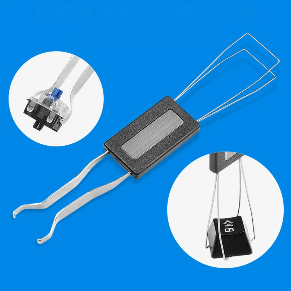 

2 in 1 Key switch puller keycaps puller Steel Wire Switches Remover Tool for Mechanical keyboard Replacement