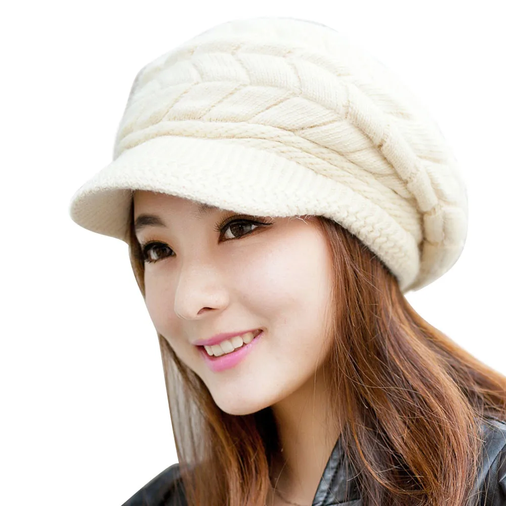 Шапка-бини, женская зимняя модная однотонная Шапка-бини, вязаный из меха кролика и бархата, теплые шапки, шапка в Корейском стиле, Czapka Zimowa