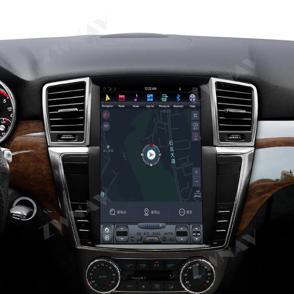 Вертикальный экран Android 9,0 Автомобильный gps навигатор для MERCEDES-BENZ GL для Benz ML 2012+ мультимедийный плеер радио рекордер головное устройство