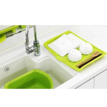 

Drain Rack Kitchen Plastic Dish Drainer Tray Large Sink Drying Rack Worktop Organizer Drying Rack For Dishes Newest