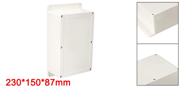230x150x87mm Uxcell 100x68x40 мм 120x81x65 мм водонепроницаемый электронный ABS пластик DIY распределительный проект коробка корпус чехол для наружного/внутреннего - Цвет: 230x150x87mm