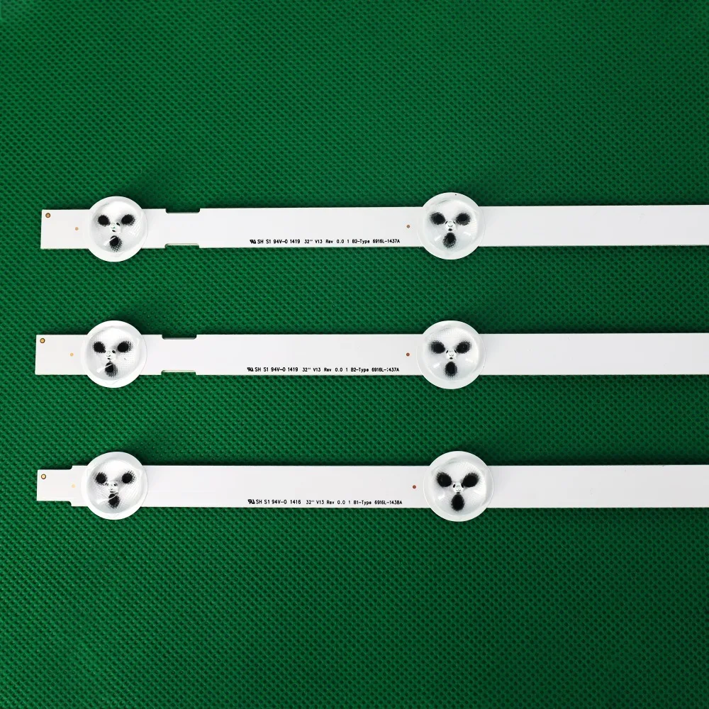 6916L-1438A, B1, 6916L-1437A, B2, 32LN5400, 32LN577S, 1Pc = 3 PCes, 1Pc = 7LED, novo
