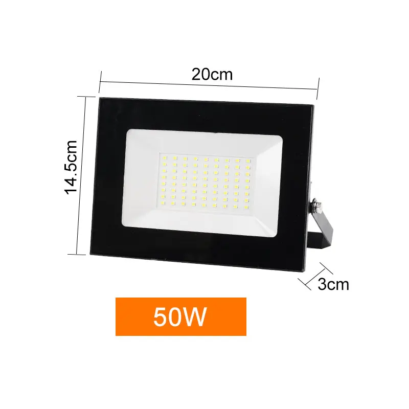 Normal 50W Движения PIR Сенсор Светодиодный прожектор светильник 10 Вт 30 Вт 50 Вт RGB напольный светильник 220V 240V Водонепроницаемый Светодиодный точечный светильник для сад настенный светильник уличный светильник - Испускаемый цвет: Normal 50W