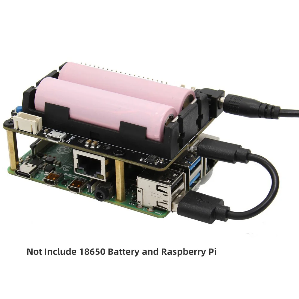 Raspberry Pi X725 UPS HAT(18650 мощность)+ безопасное выключение+ включение локальной сети+ плата расширения управления питанием RTC для Raspberry Pi 3 B+/3B