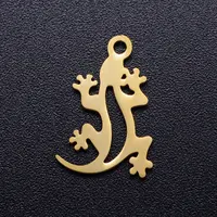 Lot de 10 breloques DIY en acier inoxydable, motifs paon, cygne, papillon, libellule, chat, pour bijoux et connecteurs de bracelet, vente en gros 4