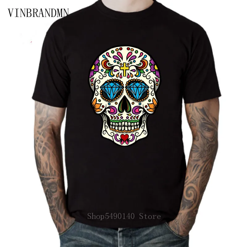 sugar skull t shirt