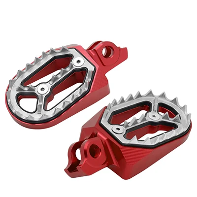 JAER для Suzuki RM250 RMZ450 2010 2011 2012 2013 Мотоцикл с ЧПУ внедорожная футболка Байкерская Подножка педаль - Цвет: Красный