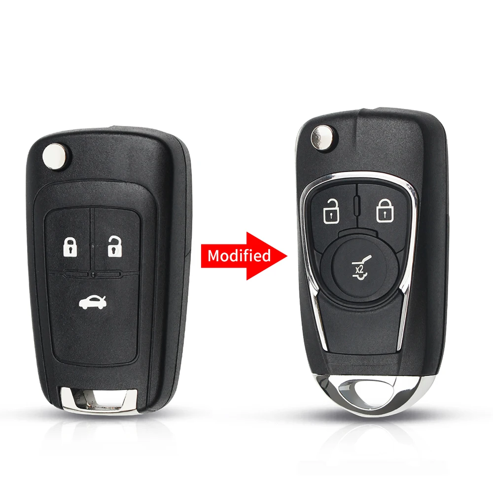 KEYYOU модифицированный флип-чехол для автомобильного ключа для Chevrolet Cruze для Vauxhall, Opel Insignia Astra J Zafira C 2 2/3/4/5 кнопки дистанционного ключа