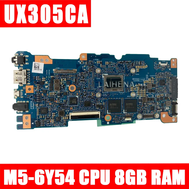 

LAIHENA UX305CA Motherboard W/ M5-6Y54-CPU 8GB-RAM For ASUS UX305CA UX305C U305C Mainboard 100% test OK NEW
