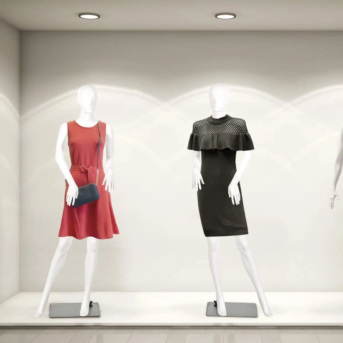 68.9" Men Full Body Female Mannequin Model Realistic Dress Store Display W/Base 