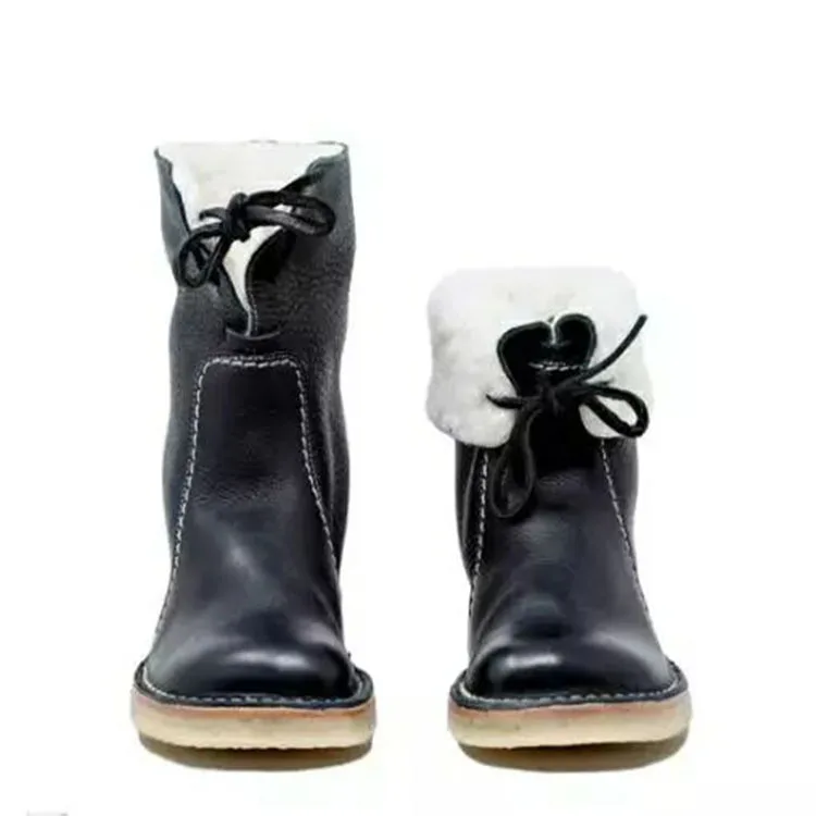 Женские студенческие модные новые зимние ботинки; популярные модели; женские ботинки на плоской подошве; женская обувь больших размеров; женские ботильоны