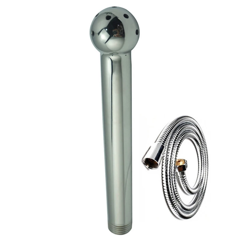 cakefly Shower Douche Buse de Douche à Lavement Kits d'Accessoires de Douche avec 3 Pommes de Douche en Aluminium à 7 Trous + Kit de Lavement de Douche anale pour Hommes et Femmes