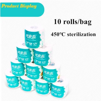 

White Toilet Paper Pattern roll toilet paper, High quality Roll paper in bathroom, paper towel 10 rolls per bag