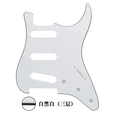 Звукосниматель для гитары SSS с одной катушкой Alnico 5 Электрическая Гитара Pickguard проводка - Цвет: 7