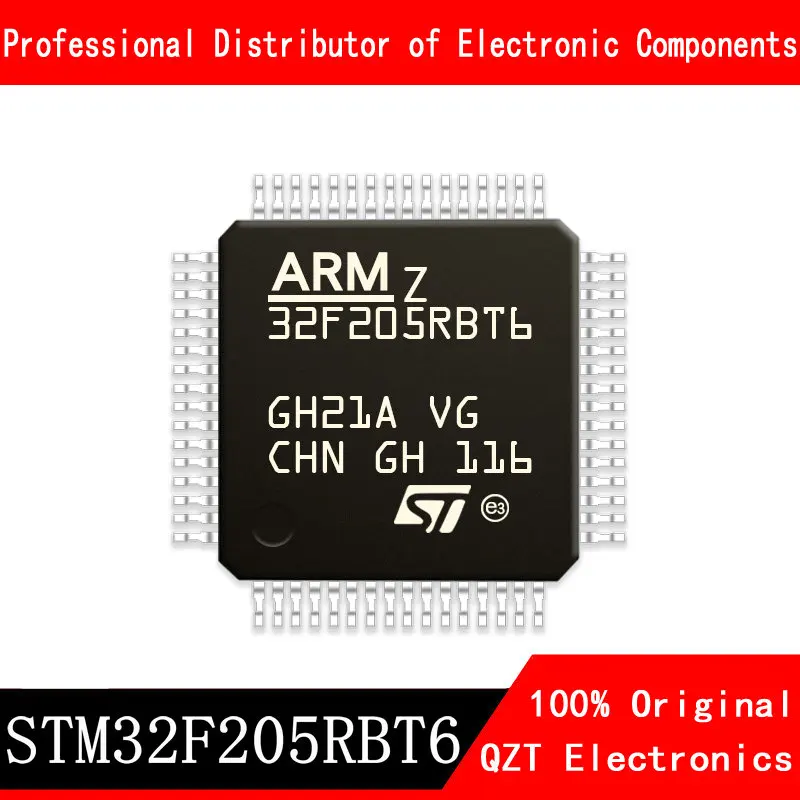 5pcs/lot new original STM32F205RBT6 STM32F205 LQFP64 microcontroller MCU In Stock 1piece 100% new stm32f205rgt6 stm32f205ret6 stm32f205rct6 stm32f205rbt6 stm32f205vgt6 stm32f205vet6 stm32f205vct6 stm32f205vbt6