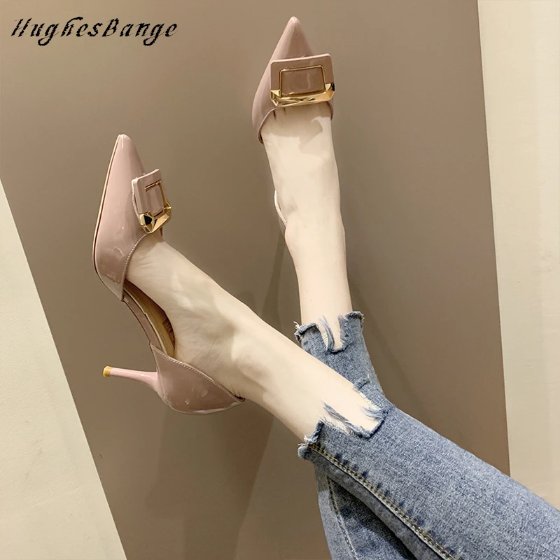 woman shoes fashion high heels women shoes summer new style Professional leisure French girl stiletto Pointed wedding Wild fash