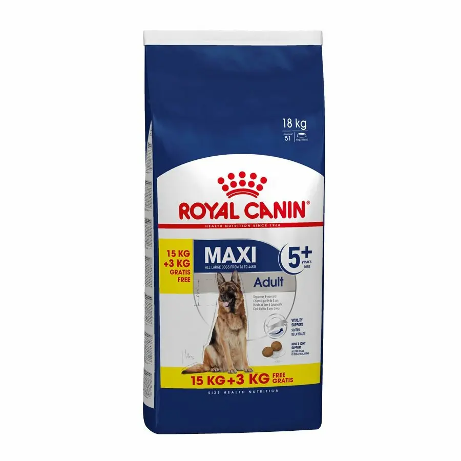 Omgaan grens hoofdkussen Royal Canin Maxi Adult 5 + Dog 15 Kg - Dog Feeders - AliExpress