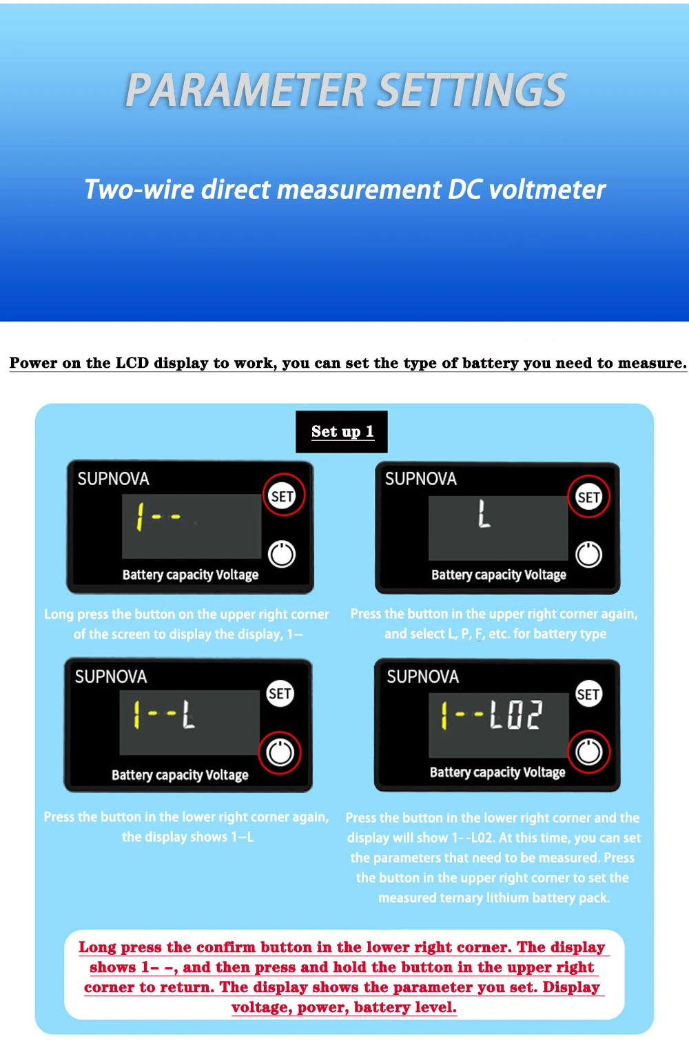 Battery Capacity Indicator DC 8V-100V Lead Acid Lithium LiFePO4 Car Motorcycle Voltmeter Voltage Gauge 12V 24V 48V 72V sound measuring instrument