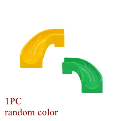 Crazy Fun Rolling Ball Building Blocks Compatible Marble Run Bricks Parts Accessories Educational DIY Toys Burgundy