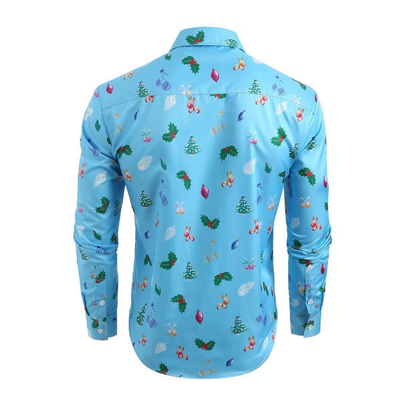 Новогодние майки, блуза, топ, Осень-зима, Blusa Mujer, мужские, тонкие, рождественские, с принтом, для фитнеса, джемпер, рождественский подарок, блузка с длинным рукавом