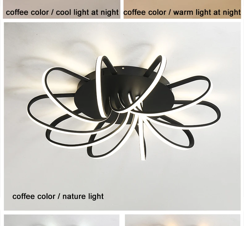 Chandelierrec AC90-265V, современный светодиодный люстры в античном стиле для гостиной, кухни, домашнего освещения, потолочные люстры с затемнением