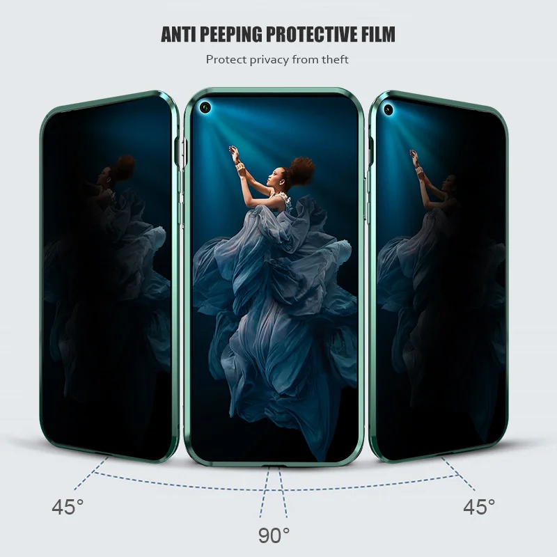 Магнитный чехол для huawei P30 P20 Pro Honor 9X20 Pro mate 20 X Nova 4 5 5i Pro двусторонний металлический чехол из закаленного стекла