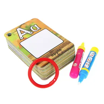 

Children 26 Letters 3D Early Education Cognitive Puzzle Card Water Painting Graffiti Drawing Board Colouring Baby Book Cardboard