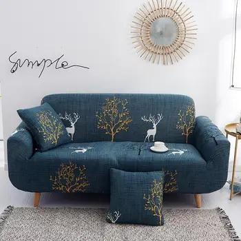 

Stretch Sofa Slipcover 1-Piece Polyester Spandex Fabric Couch Cover Chair Loveseat Furniture Protector Covers 1/2/3/4/ Seat Sofa