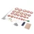 Sax Repair Roller Screw Bolt Cork Sheet Needle Pad Set for Tenor Saxophone Accessories