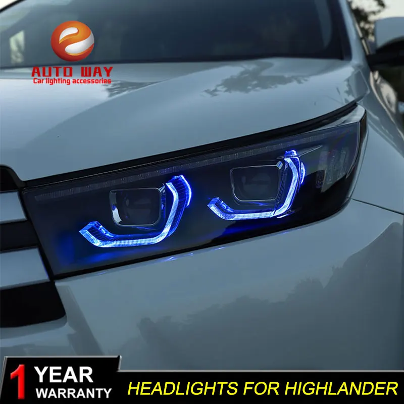 Чехол для стайлинга автомобиля фары Toyota high Lander 2018 новинка Kluger светодиодный