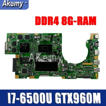شراءK501UW اللوحة لابتوب For Asus K501UXM K501UQ K501U اللوحة الأصلية DDR4 8G-RAM I7-6500U GTX960M/GTX950M