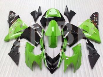 

for Kawasaki Zx10r 2004 - 2005 Fairings Zx10r 2004 Green Black Motorcycle Fairing Zx10r 05 Motorcycle Fairing